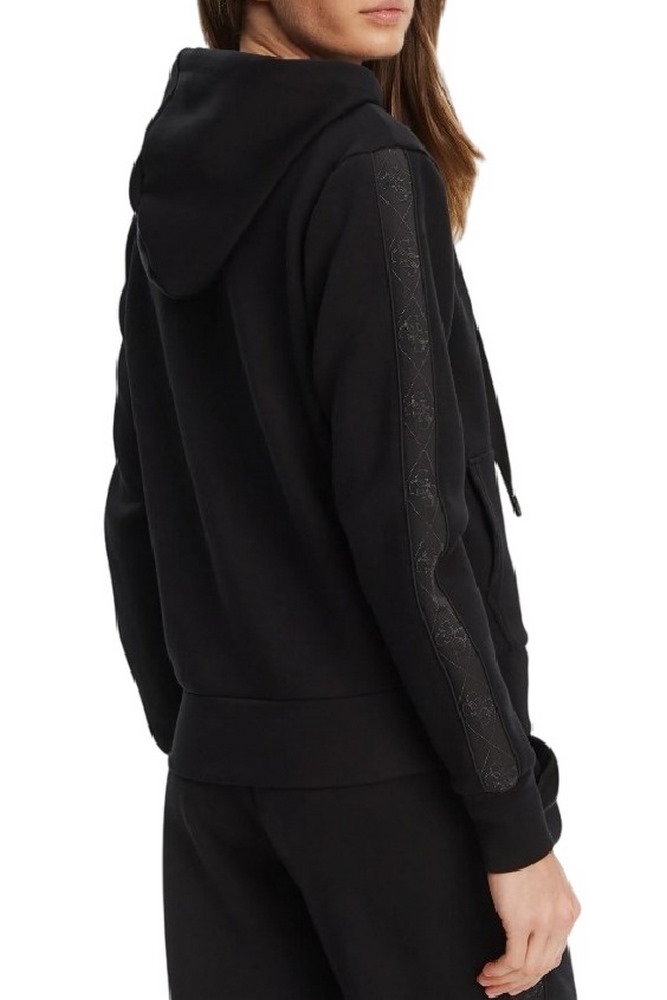 GUESS NEW HOODED SCUBA SWEATSHIRT ΖΑΚΕΤΑ ΦΟΥΤΕΡ ΓΥΝΑΙΚΕΙΑ BLACK