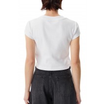 CALVIN KLEIN JEANS MONOGRAM BABY TEE T-SHIRT ΜΠΛΟΥΖΑ ΓΥΝΑΙΚΕΙΑ BRIGHT WHITE