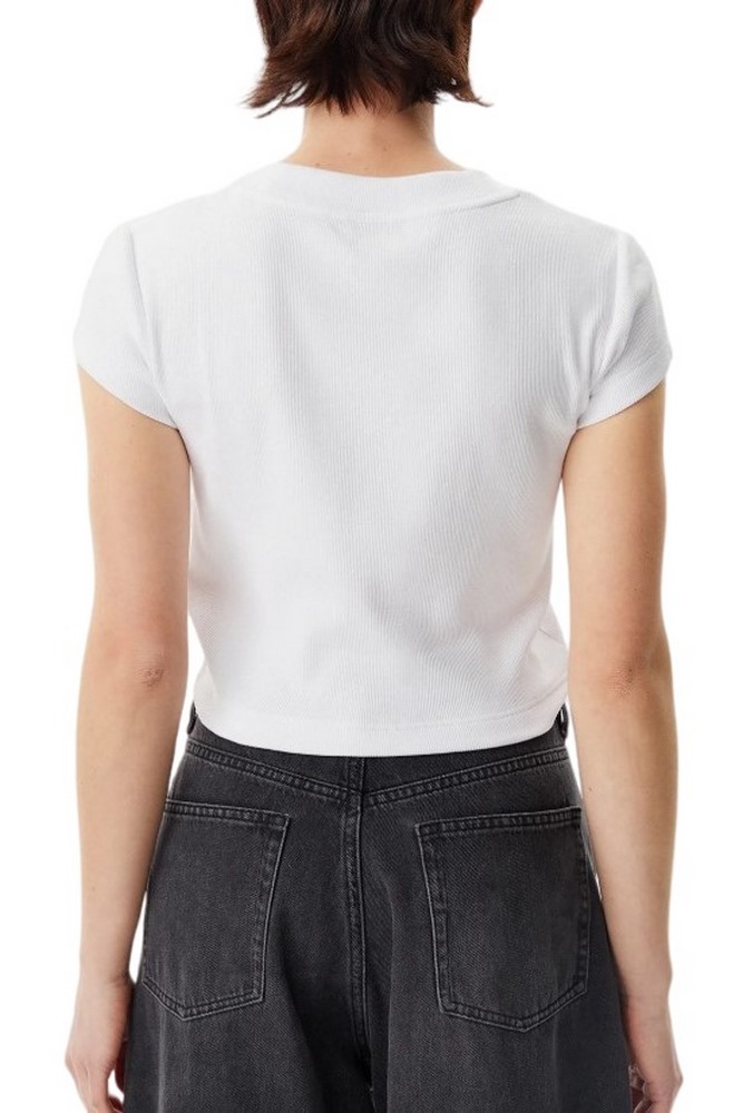 CALVIN KLEIN JEANS MONOGRAM BABY TEE T-SHIRT ΜΠΛΟΥΖΑ ΓΥΝΑΙΚΕΙΑ BRIGHT WHITE