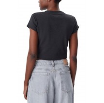 CALVIN KLEIN JEANS MONOGRAM BABY TEE T-SHIRT ΜΠΛΟΥΖΑ ΓΥΝΑΙΚΕΙΑ BLACK