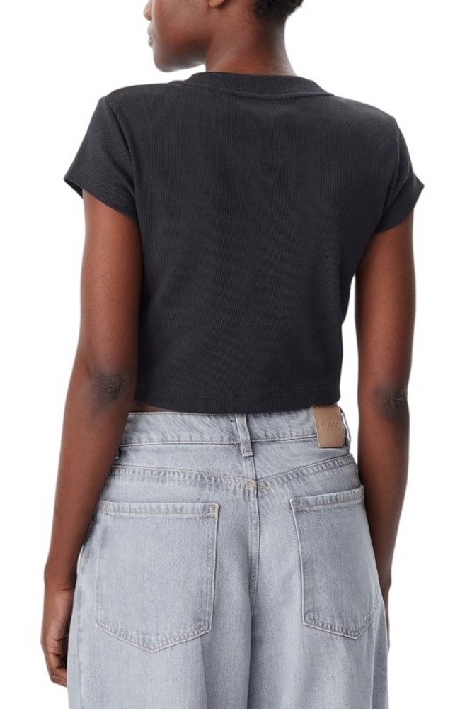 CALVIN KLEIN JEANS MONOGRAM BABY TEE T-SHIRT ΜΠΛΟΥΖΑ ΓΥΝΑΙΚΕΙΑ BLACK