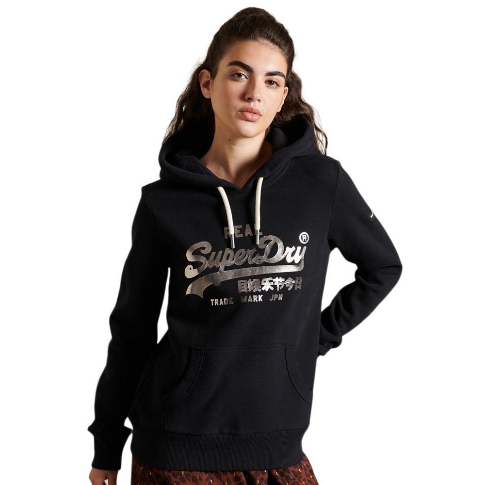 ΜΠΛΟΥΖΑ ΦΟΥΤΕΡ ΜΕ ΚΟΥΚΟΥΛΑ ΓΥΝΑΙΚΕΙΑ SUPERDRY BLACK ΜΠΛΟΥΖΑ ΦΟΥΤΕΡ ΜΕ ΚΟΥΚΟΥΛΑ ΓΥΝΑΙΚΕΙΑ SUPERDRY BLACK