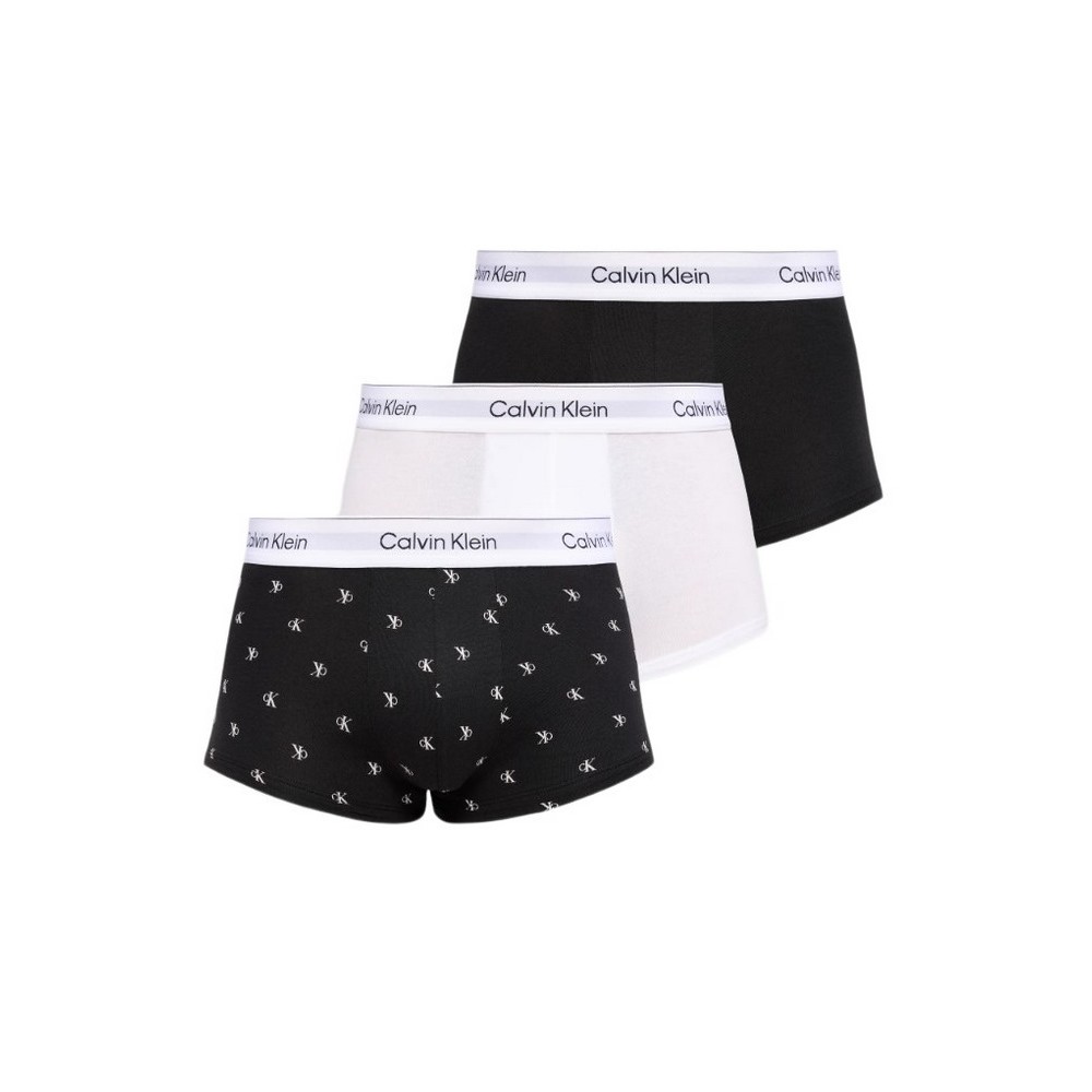 CALVIN KLEIN LOW RISE TRUNK 3PK ΕΣΩΡΟΥΧΟ ΑΝΔΡΙΚΟ WHITE