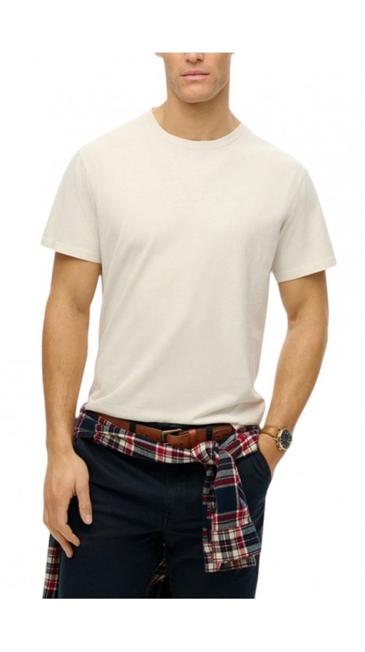 SUPERDRY D1 OVIN ESSENTIALS RELAXED TEE T-SHIRT ΜΠΛΟΥΖΑ ΑΝΔΡΙΚΗ ECRU