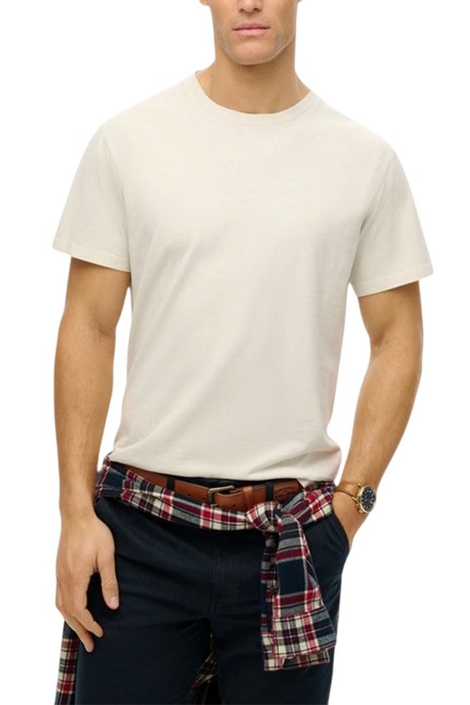 SUPERDRY D1 OVIN ESSENTIALS RELAXED TEE T-SHIRT ΜΠΛΟΥΖΑ ΑΝΔΡΙΚΗ ECRU