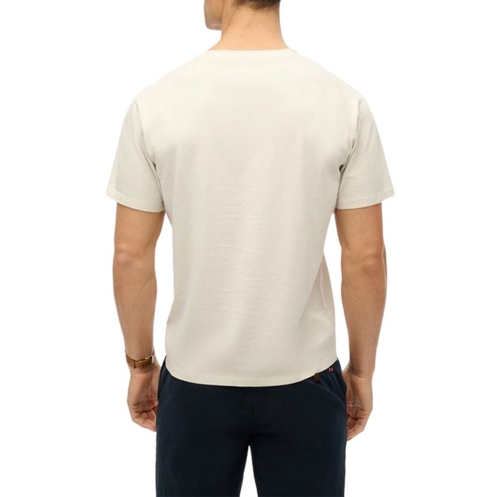 SUPERDRY D1 OVIN ESSENTIALS RELAXED TEE T-SHIRT ΜΠΛΟΥΖΑ ΑΝΔΡΙΚΗ ECRU