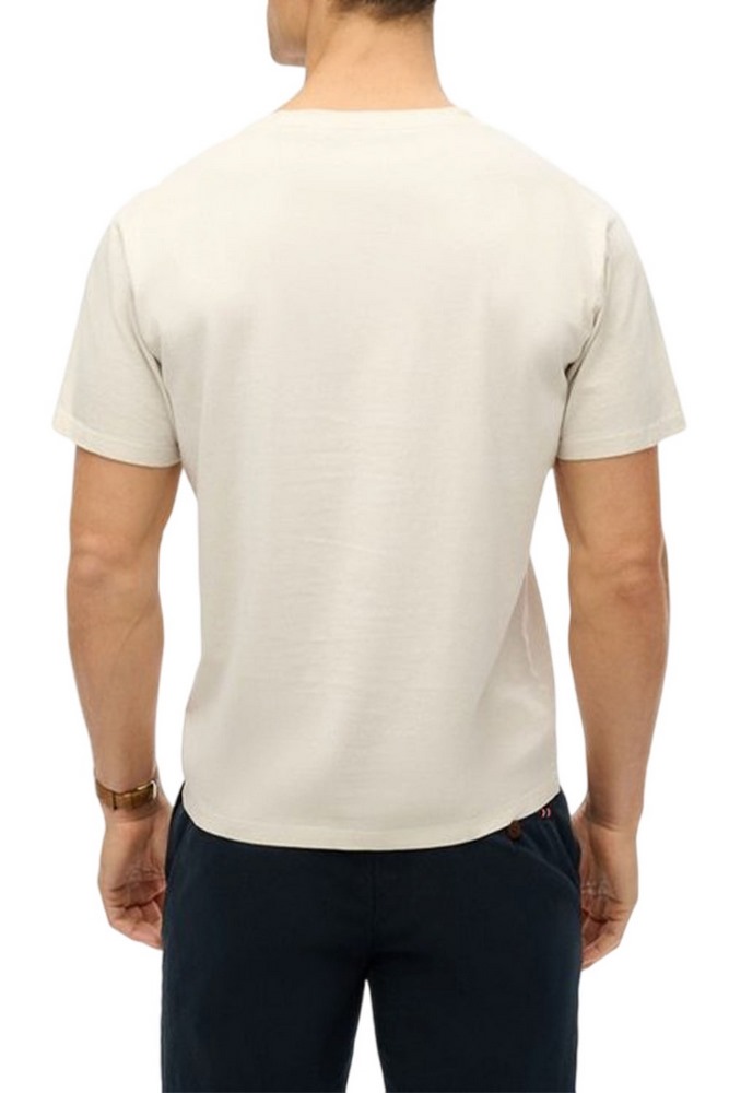 SUPERDRY D1 OVIN ESSENTIALS RELAXED TEE T-SHIRT ΜΠΛΟΥΖΑ ΑΝΔΡΙΚΗ ECRU