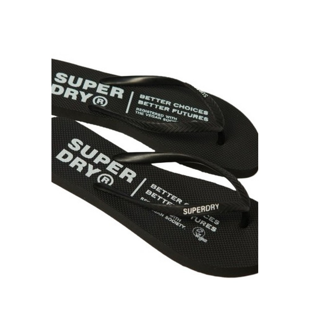 SUPERDRY STUDIOS VEGAN FLIP FLOP ΠΑΝΤΟΦΛΑ ΓΥΝΑΙΚΕΙΑ BLACK