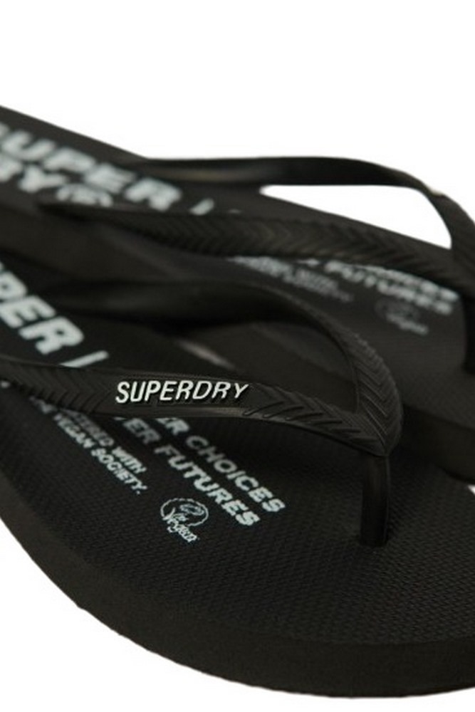 SUPERDRY STUDIOS VEGAN FLIP FLOP ΠΑΝΤΟΦΛΑ ΓΥΝΑΙΚΕΙΑ BLACK