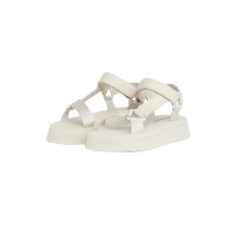 CALVIN KLEIN JEANS SANDAL VELCRO WEBBING ΠΕΔΙΛΟ ΓΥΝΑΙΚΕΙΟ EGGSHELL