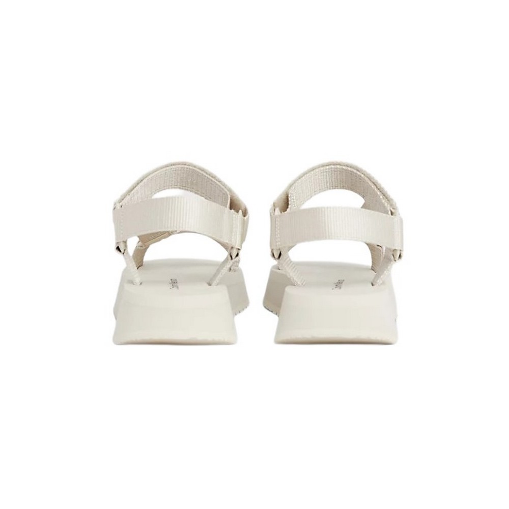 CALVIN KLEIN JEANS SANDAL VELCRO WEBBING ΠΕΔΙΛΟ ΓΥΝΑΙΚΕΙΟ EGGSHELL