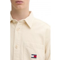 TOMMY JEANS BRICK CORD OVERSHIRT EXT ΠΟΥΚΑΜΙΣΟ ΑΝΔΡΙΚΟ ECRU