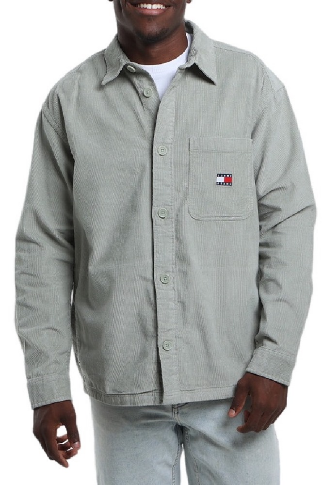 TOMMY JEANS BRICK CORD OVERSHIRT EXT ΠΟΥΚΑΜΙΣΟ ΑΝΔΡΙΚΟ OLIVE