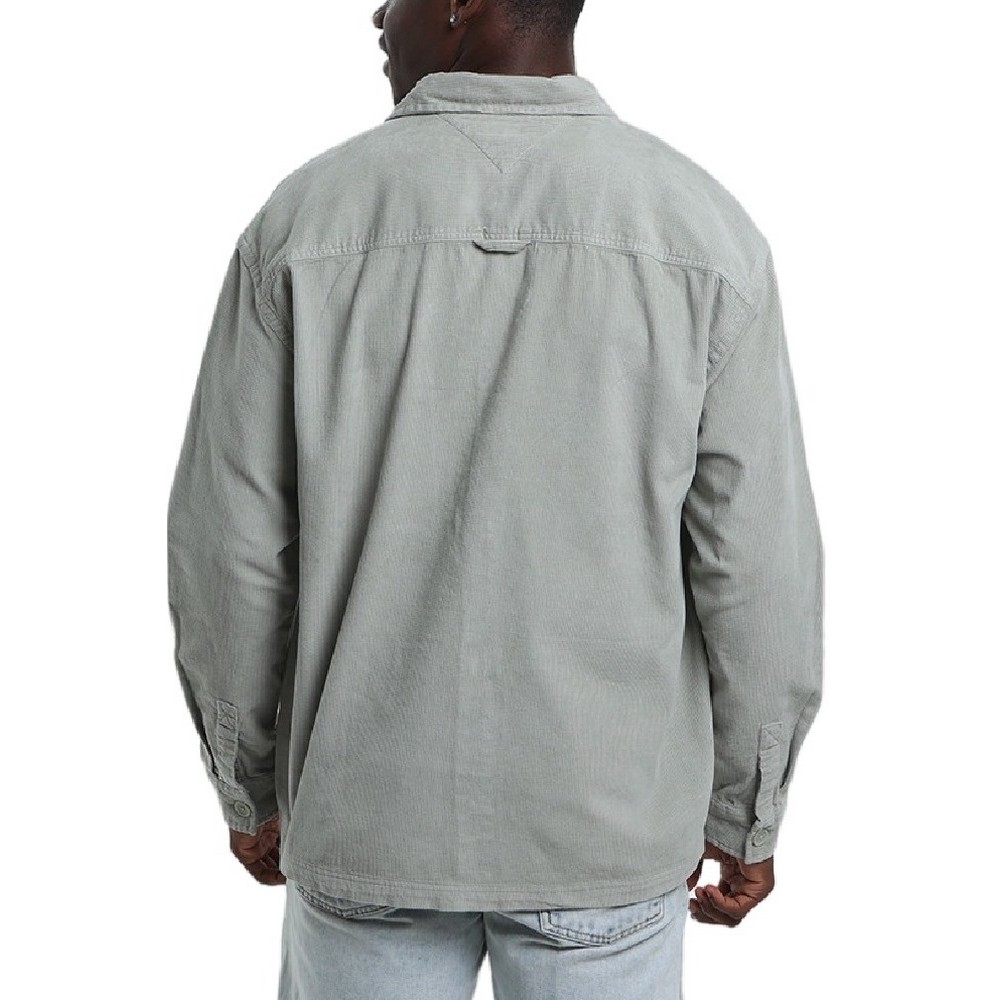 TOMMY JEANS BRICK CORD OVERSHIRT EXT ΠΟΥΚΑΜΙΣΟ ΑΝΔΡΙΚΟ OLIVE