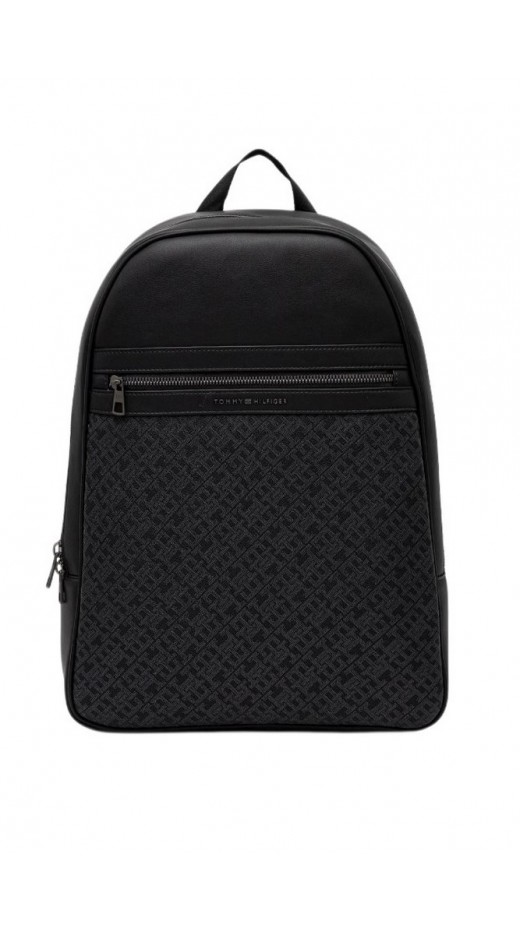 TOMMY HILFIGER MONOGRAM BACKPACK ΤΣΑΝΤΑ ΑΝΔΡΙΚΗ BLACK