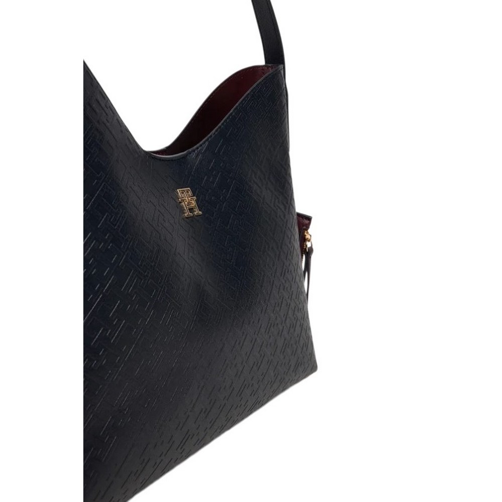TOMMY HILFIGER ICON SHOULDER BAG MONO ΤΣΑΝΤΑ ΓΥΝΑΙΚΕΙΑ DARK NAVY