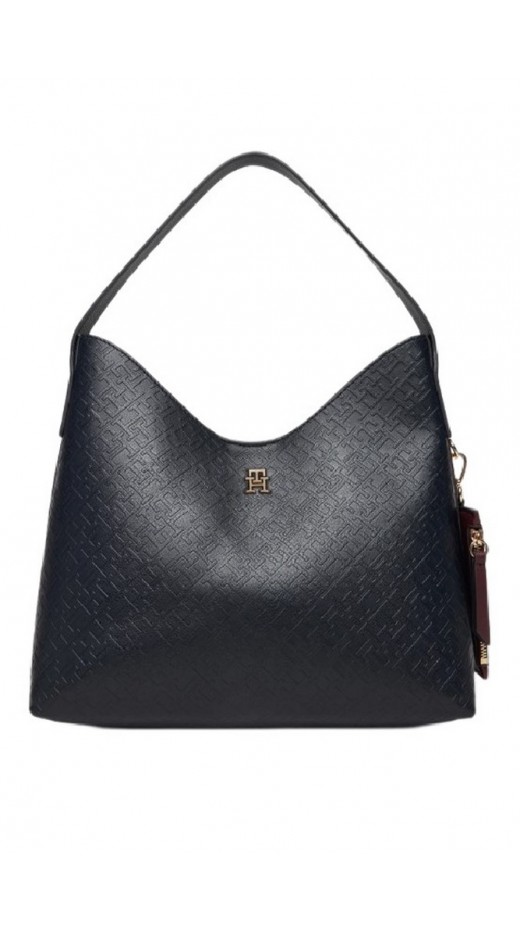 TOMMY HILFIGER ICON SHOULDER BAG MONO ΤΣΑΝΤΑ ΓΥΝΑΙΚΕΙΑ DARK NAVY