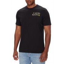 CALVIN KLEIN 30S E CK NY WRD T-SHIRT ΜΠΛΟΥΖΑ ΑΝΔΡΙΚΗ BLACK