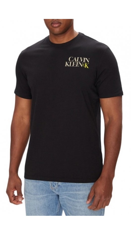 CALVIN KLEIN 30S E CK NY WRD T-SHIRT ΜΠΛΟΥΖΑ ΑΝΔΡΙΚΗ BLACK