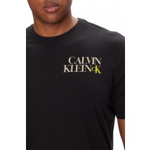 CALVIN KLEIN 30S E CK NY WRD T-SHIRT ΜΠΛΟΥΖΑ ΑΝΔΡΙΚΗ BLACK