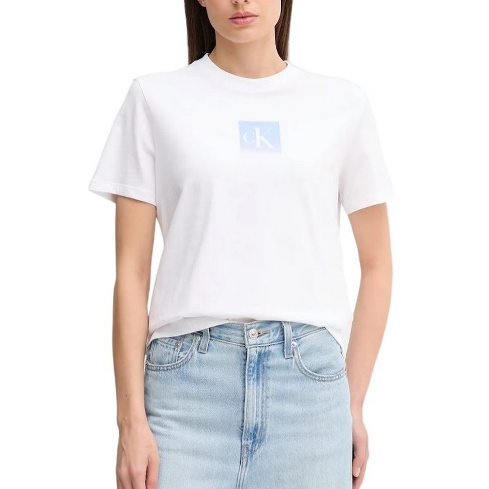CALVIN KLEIN JEANS CLASSIC FIT TEE T-SHIRT ΜΠΛΟΥΖΑ ΓΥΝΑΙΚΕΙΑ WHITE