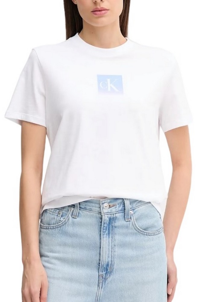 CALVIN KLEIN JEANS CLASSIC FIT TEE T-SHIRT ΜΠΛΟΥΖΑ ΓΥΝΑΙΚΕΙΑ WHITE