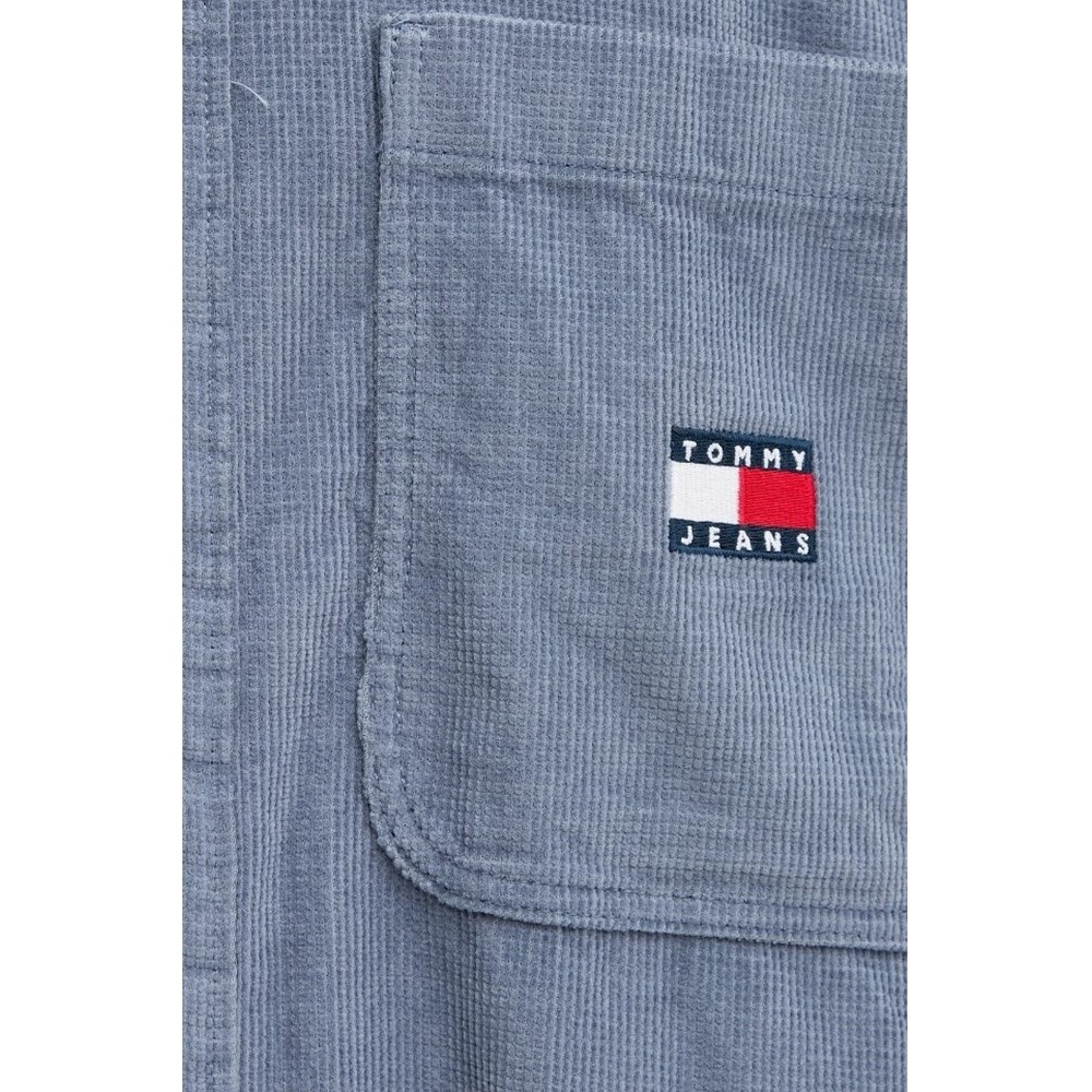 TOMMY JEANS BRICK CORD OVERSHIRT EXT ΠΟΥΚΑΜΙΣΟ ΑΝΔΡΙΚΟ BLUE