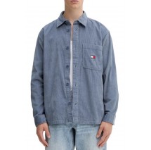 TOMMY JEANS BRICK CORD OVERSHIRT EXT ΠΟΥΚΑΜΙΣΟ ΑΝΔΡΙΚΟ BLUE