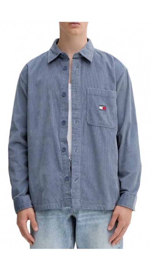 TOMMY JEANS BRICK CORD OVERSHIRT EXT ΠΟΥΚΑΜΙΣΟ ΑΝΔΡΙΚΟ BLUE