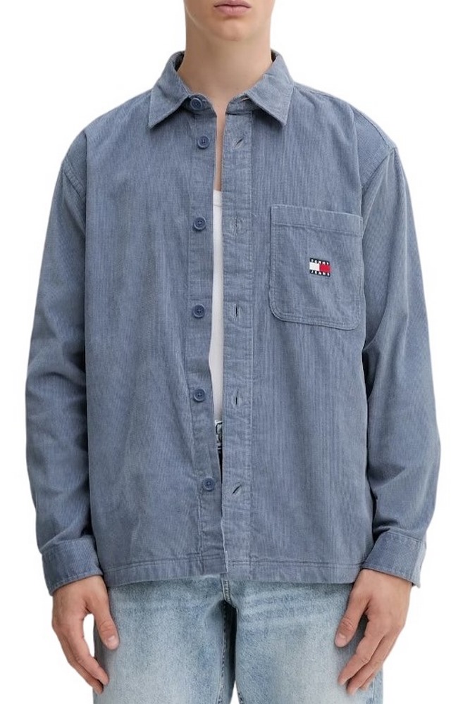 TOMMY JEANS BRICK CORD OVERSHIRT EXT ΠΟΥΚΑΜΙΣΟ ΑΝΔΡΙΚΟ BLUE