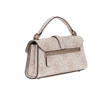 GUESS QUEENSLAND TOP HANDLE FLAP ΤΣΑΝΤΑ ΓΥΝΑΙΚΕΙΑ DOVE