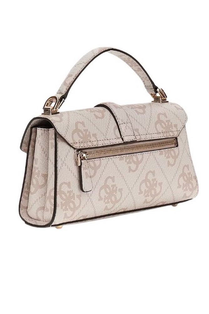 GUESS QUEENSLAND TOP HANDLE FLAP ΤΣΑΝΤΑ ΓΥΝΑΙΚΕΙΑ DOVE