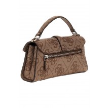 GUESS QUEENSLAND TOP HANDLE FLAP ΤΣΑΝΤΑ ΓΥΝΑΙΚΕΙΑ LATTE