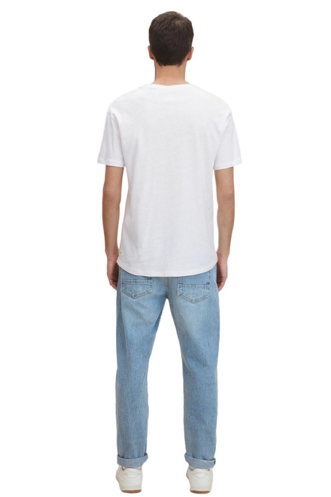 T-SHIRT PATTERNED  ΑΝΔΡΙΚΟ TOM TAILOR WHITE