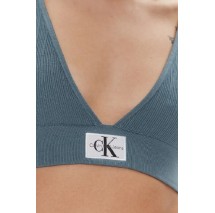 CALVIN KLEIN JEANS VARIEGATED RIB SWEATER BRALETTE ΤΟΠ ΓΥΝΑΙΚΕΙΟ GOBLIN BLUE