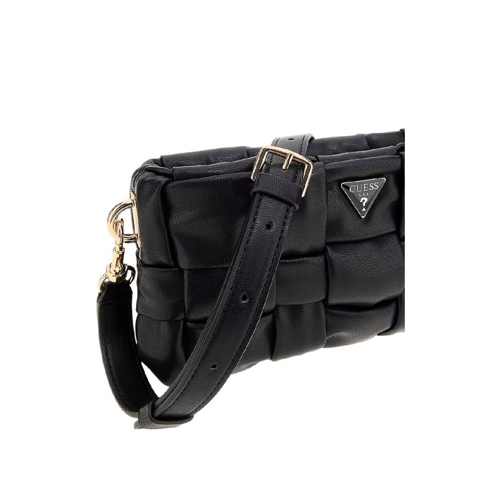 GUESS MARION MINI CROSSBODY ΤΣΑΝΤΑ ΓΥΝΑΙΚΕΙΑ BLACK