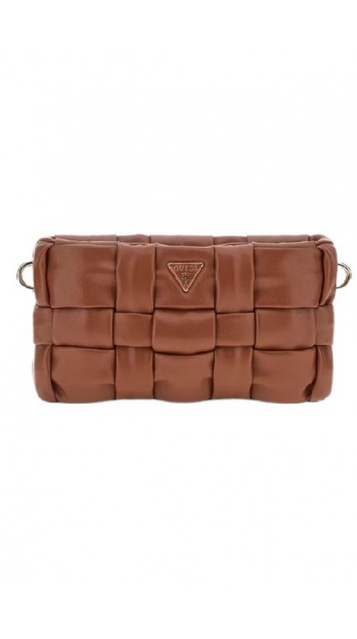GUESS MARION MINI CROSSBODY ΤΣΑΝΤΑ ΓΥΝΑΙΚΕΙΑ COGNAC