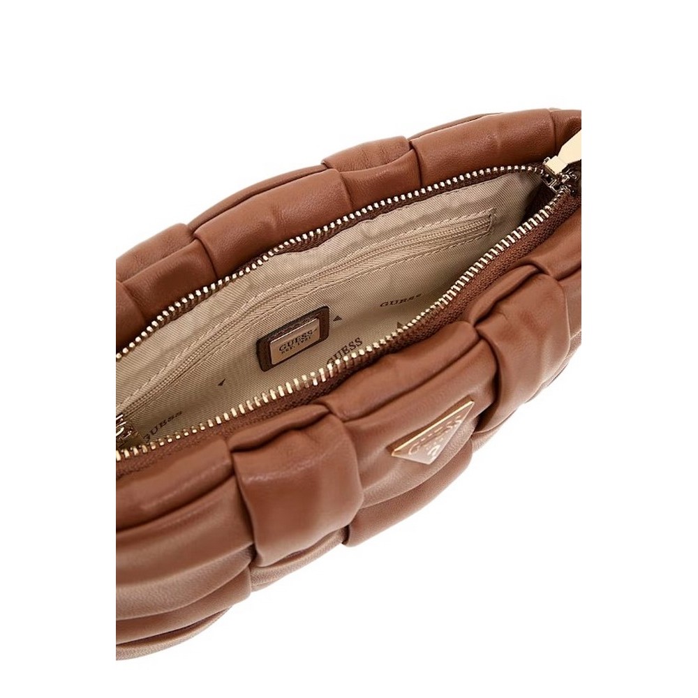 GUESS MARION MINI CROSSBODY ΤΣΑΝΤΑ ΓΥΝΑΙΚΕΙΑ COGNAC