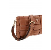 GUESS MARION MINI CROSSBODY ΤΣΑΝΤΑ ΓΥΝΑΙΚΕΙΑ COGNAC