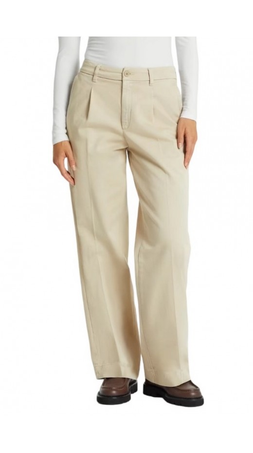GUESS JEANS WIDE LEG TROUSER ΠΑΝΤΕΛΟΝΙ ΓΥΝΑΙΚΕΙΟ BEIGE