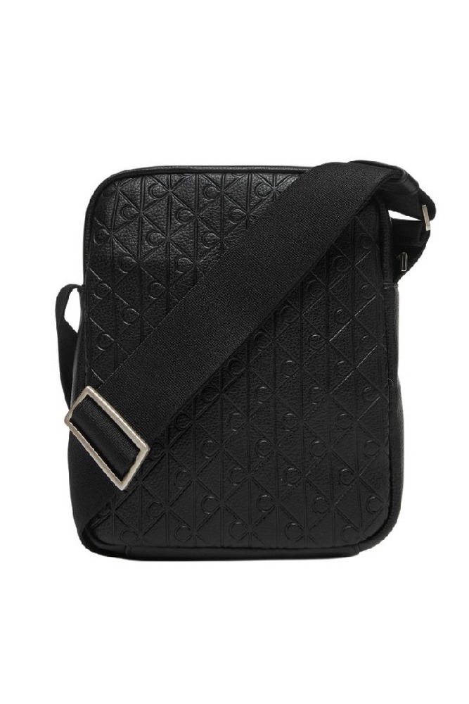 CALVIN KLEIN EMBLEM EMBOSS REPORTER ΤΣΑΝΤΑ ΑΝΔΡΙΚΗ BLACK