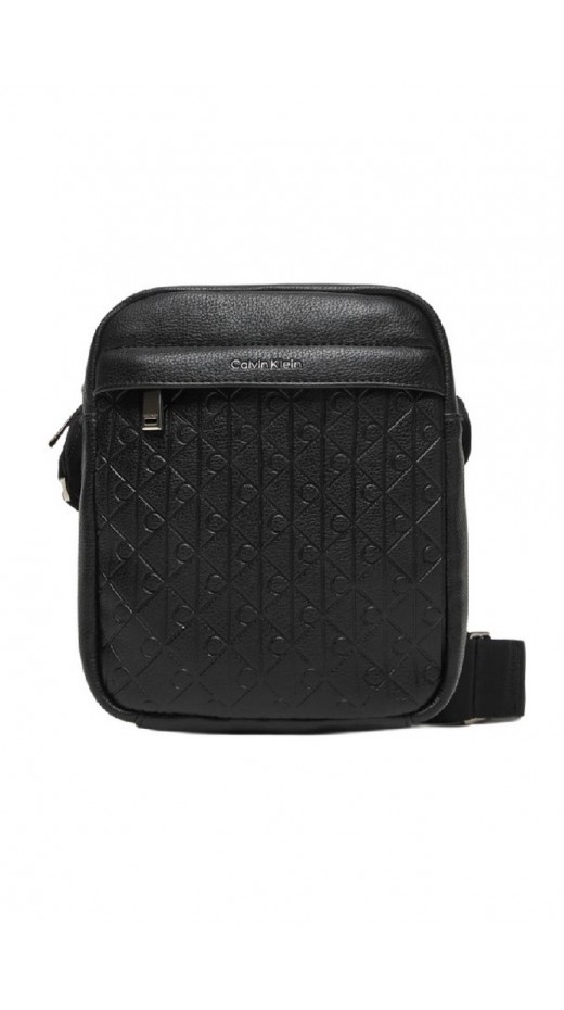 CALVIN KLEIN EMBLEM EMBOSS REPORTER ΤΣΑΝΤΑ ΑΝΔΡΙΚΗ BLACK