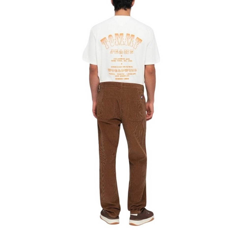 TOMMY JEANS RYAN CORD CHINO ΠΑΝΤΕΛΟΝΙ ΑΝΔΡΙΚΟ BROWN