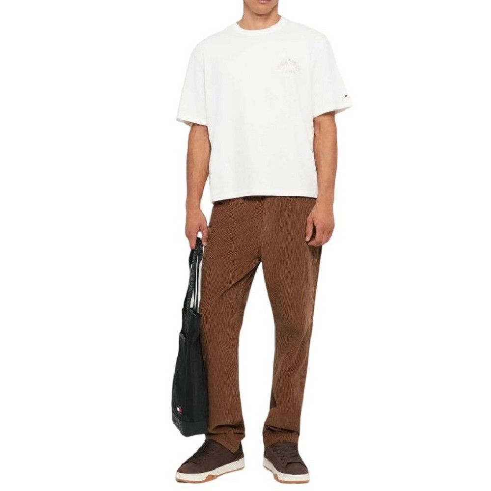 TOMMY JEANS RYAN CORD CHINO ΠΑΝΤΕΛΟΝΙ ΑΝΔΡΙΚΟ BROWN