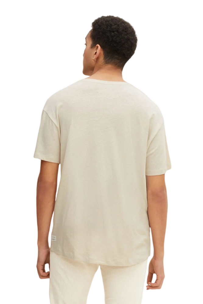 T-SHIRT PATTERNED  ΑΝΔΡΙΚΟ TOM TAILOR ECRU