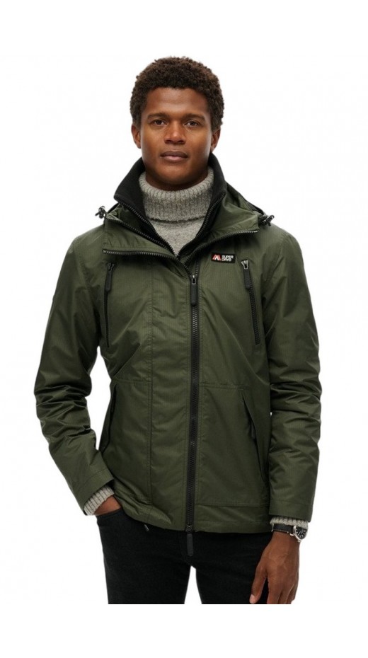 SUPERDRY D1 SDSW HOODED MTN WINDBREAKER JACKET ΜΠΟΥΦΑΝ ΑΝΔΡΙΚΟ OLIVE