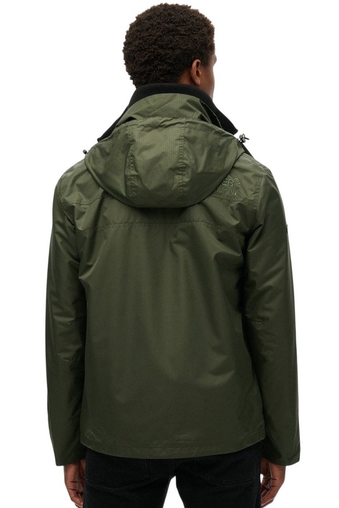 SUPERDRY D1 SDSW HOODED MTN WINDBREAKER JACKET ΜΠΟΥΦΑΝ ΑΝΔΡΙΚΟ OLIVE