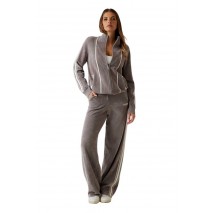 GUESS EMILIA CHENILLE WIDE PANTS ΦΟΡΜΑ ΠΑΝΤΕΛΟΝΙ ΓΥΝΑΙΚΕΙΟ BEIGE