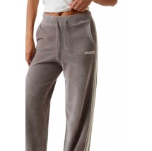 GUESS EMILIA CHENILLE WIDE PANTS ΦΟΡΜΑ ΠΑΝΤΕΛΟΝΙ ΓΥΝΑΙΚΕΙΟ BEIGE