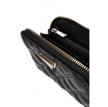 GUESS GIULLY SLG MEDIUM ZIP AROUND ΠΟΡΤΟΦΟΛΙ ΓΥΝΑΙΚΕΙΟ BLACK